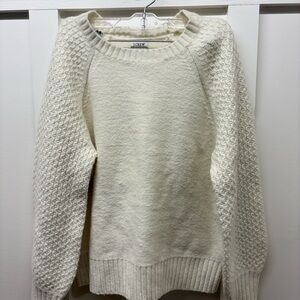 J. Crew Women's Textured Cream Sweater